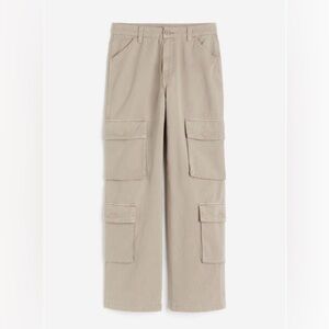 Women’s Taupe Cargo Pants - Casual Utility Style
